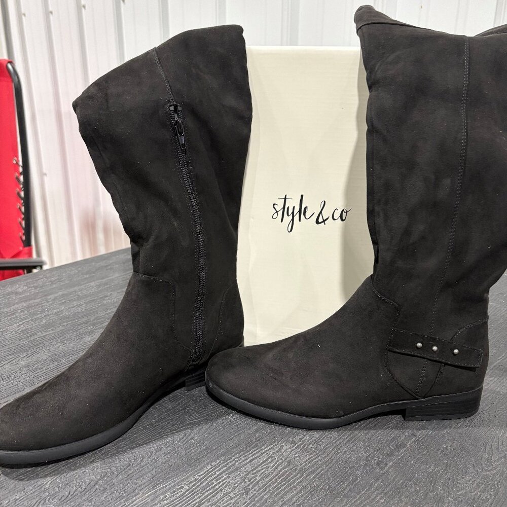 ✨ Style & Company Lessah Suede Boots – Size 8 (Brand New!) ✨